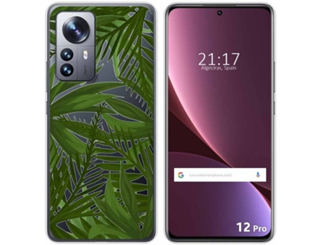 Carcasa para Xiaomi 12 Pro 5G TUMUNDOSMARTPHONE Dibujos Transparente Jungla Multicolor