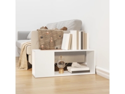 Mueble de Armario Tv 80X24X32 Cm Contrachapado Blanco