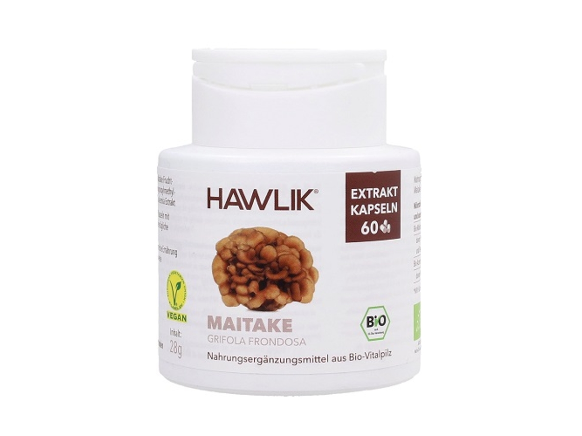 Complemento Alimentar HAWLIK Extrato De Maitake (60 cápsulas)