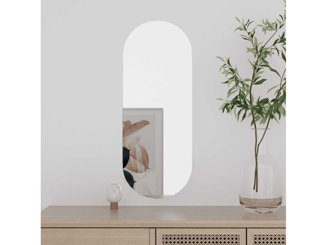 Espejo de pared ovalado de 20 x 50 cm, cristal, DKD Home Decor