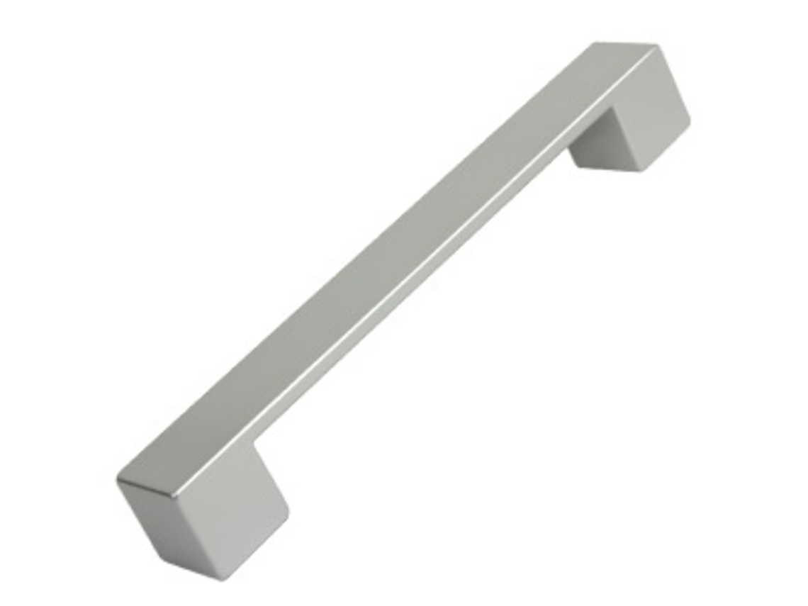 Tirador Para Muebles De Abs Distancia Entre Ejes De 160 Mm Acabado Cromado Mate Paquete De 24 Piezas