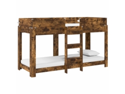 Maison Exclusive - Cama Litera Para Niños Roble Ahumado 75 X 190 Cm