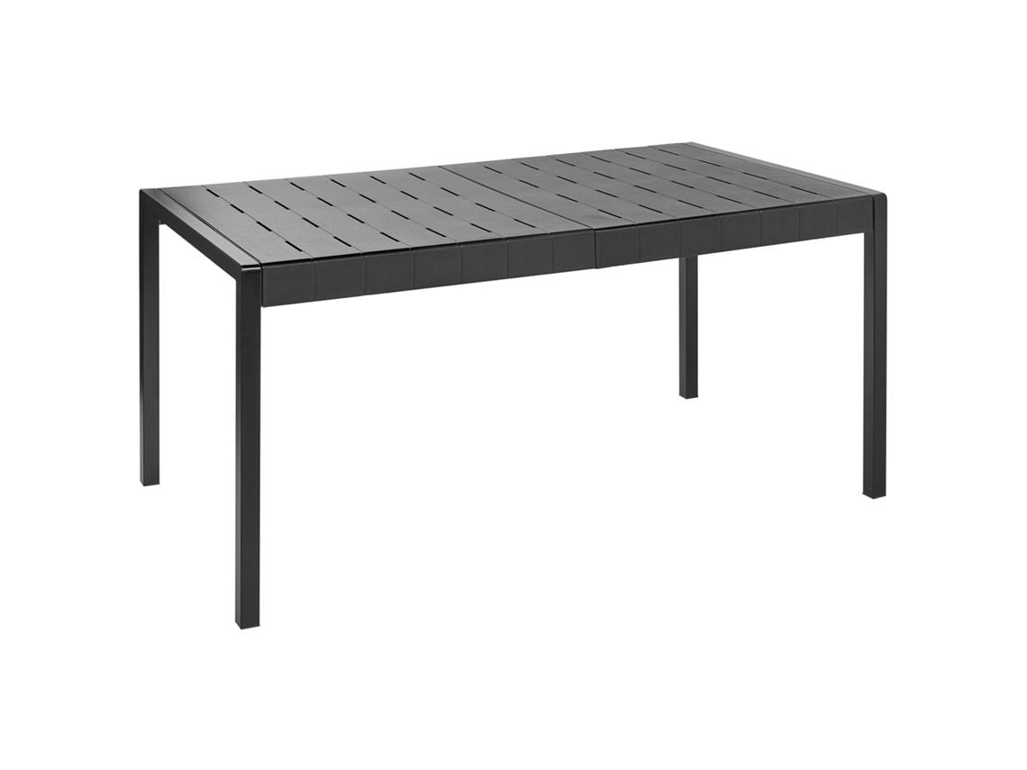 Mesa De Refeição De Jardim Bartica 154 Cm 84 Cm Preto