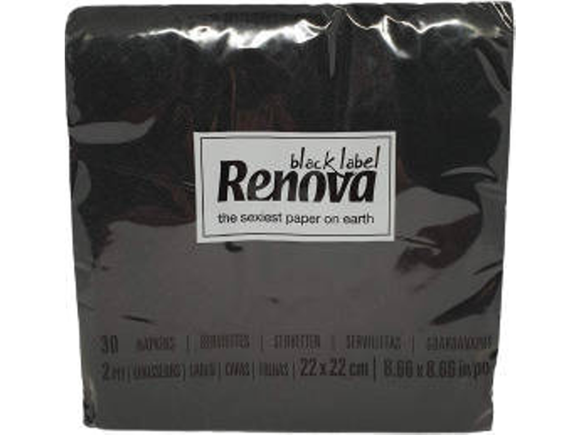 Servilleta RENOVA Negro (22 x 22 cm)