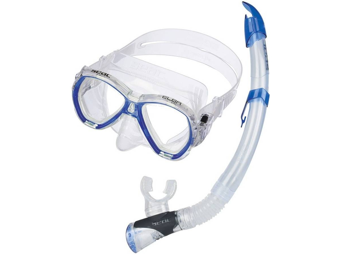 Conjunto De Máscara E Tubos Frontales de Buceo SEACSUB Elba