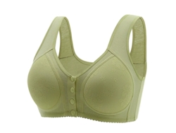 Sutién Daisy Para Mayores Cierre Frontal Sin Alambre Confortable Y Cómodo Talla 52 Verde 52 Verde