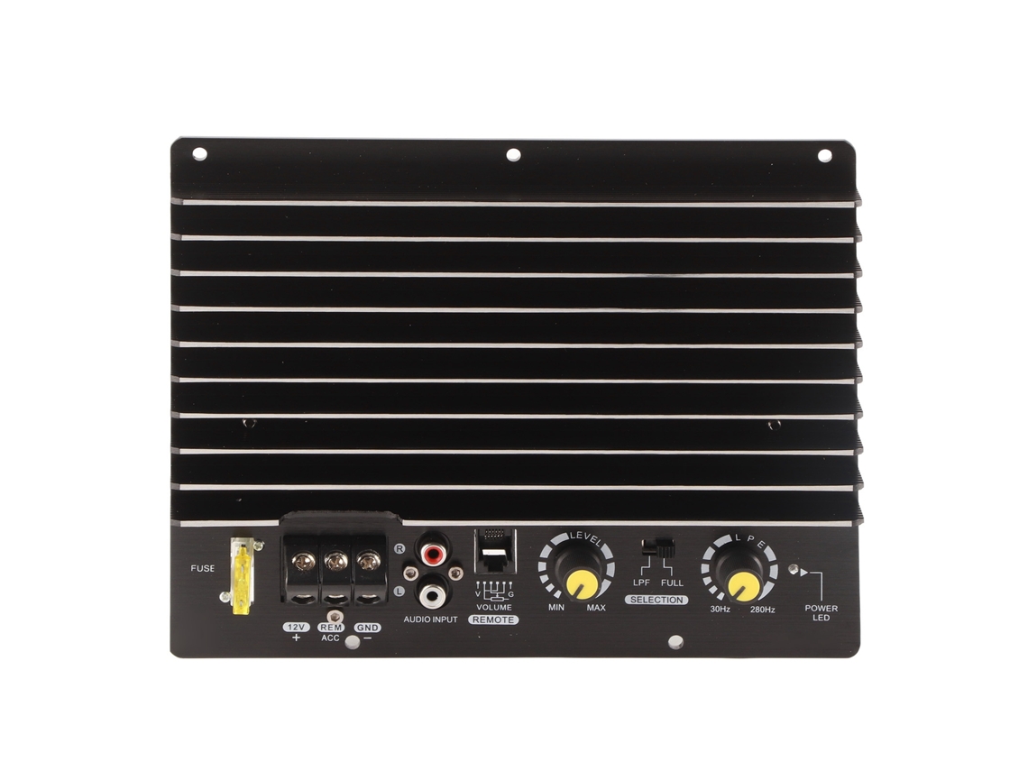 Placa Amplificadora De Aluminio De Alta Potencia De 1000 W Para Subwoofers Y Reproductores De Bajos, 12 V