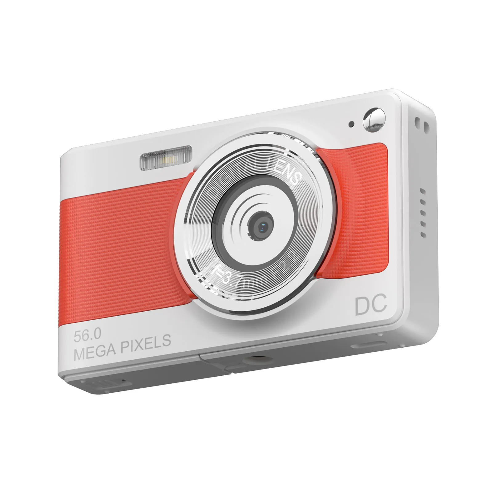 (rojo, Memoria De 32 Gb) Videocámara Digital Hd 1080p, 56 Mp, Pantalla Ips De 2,88 Pulgadas, Zoom Digital De 8x