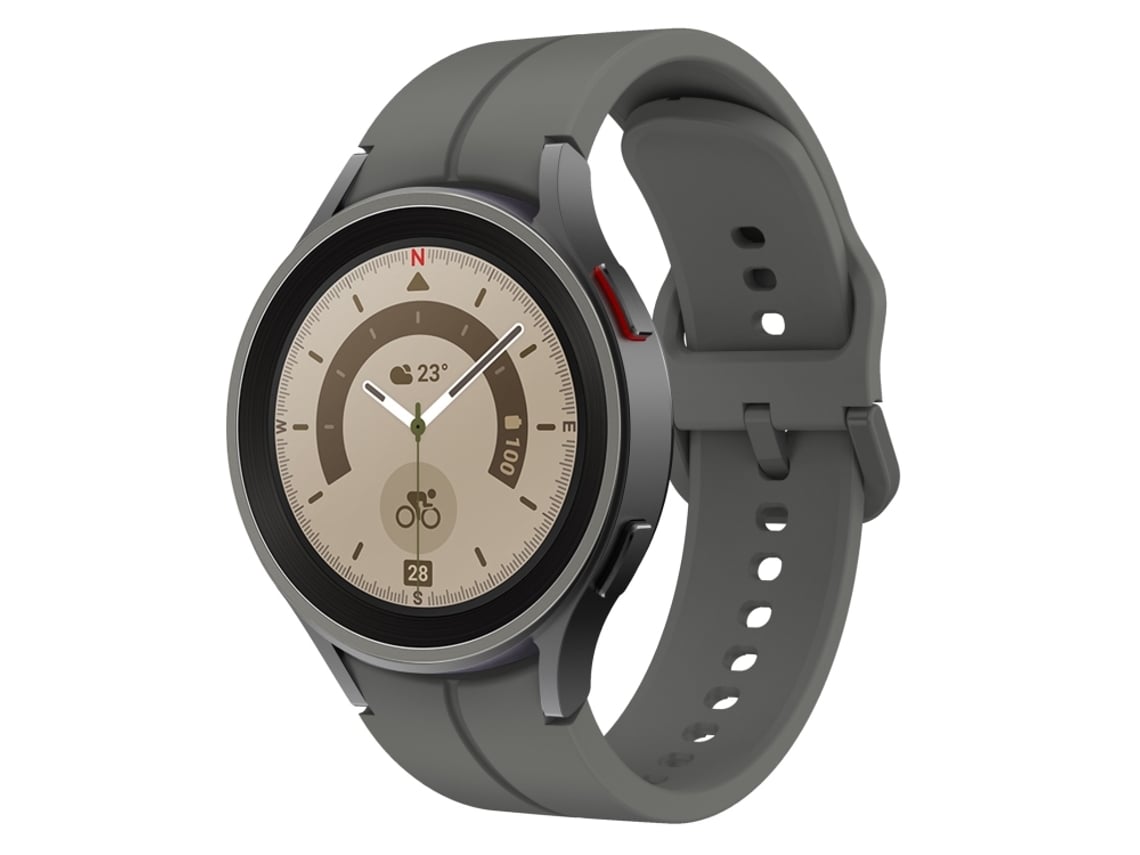 Pulsera para Samsung Galaxy Watch 5 (40 mm/44 mm) - Silicona - Hebilla colorida - Gris espacial