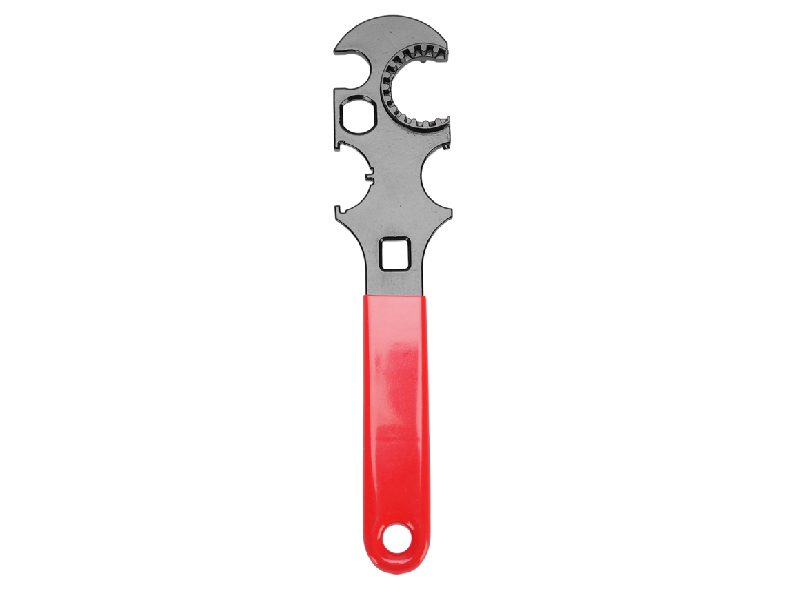 Llave fija de acero al carbono para reparaciones automotrices y domésticas.