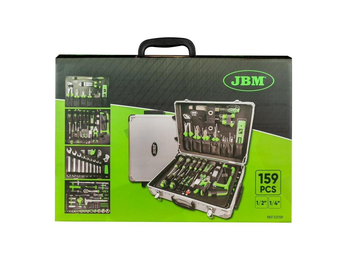 Caja de Herramientas JBM Aluminio (159 Piezas)