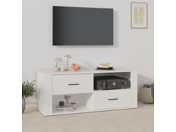Mueble Tv 100 x 35 x 40 cm Madera Procesada Blanco-Subproductos