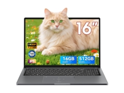 Portátil BLACKVIEW Acebook 12 (16'' - RAM 16 Gb DDR4 512 GB SSD - Intel Core i5-12450H - Windows 11 Pro) Gris