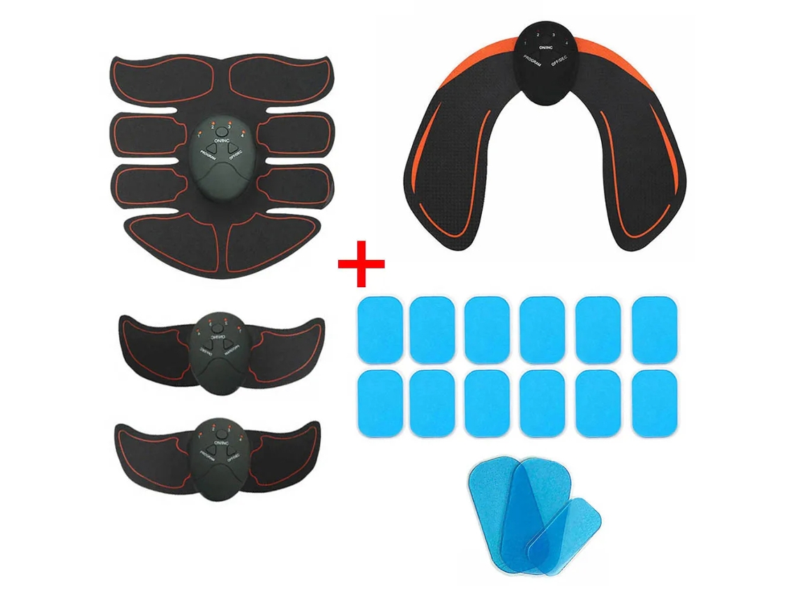 (paquete De 10) Estimulador Muscular Abdominal Ems, Entrenador De Glúteos, Masajeador Moldeador Muscular Para Fitness En Casa