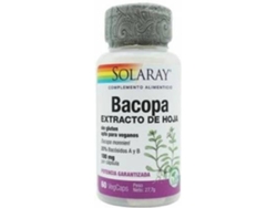 Complemento Alimentar SOLARAY Bacopa (60 cápsulas vegetais de 100mg)