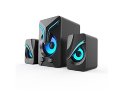 Altavoces De Computadora, Mini Altavoces Para Pc Con Subwoofer, Altavoces De Mesa 2.1 Con Luces Rgb, Alimentados Por Usb Gusshious