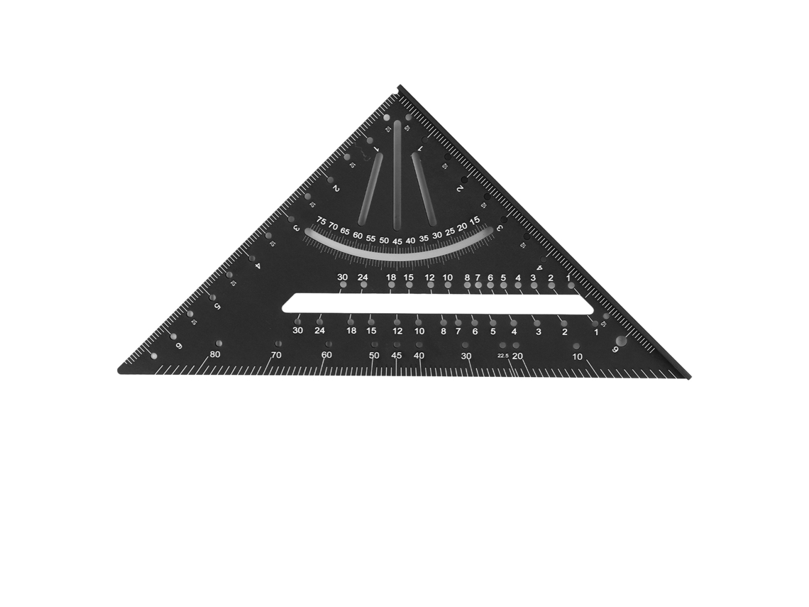 Regla De Medición Triangular De Aleación De Aluminio De 7 Pulgadas Y 90 Grados Para Vigas, Ideal Para Carpintería.