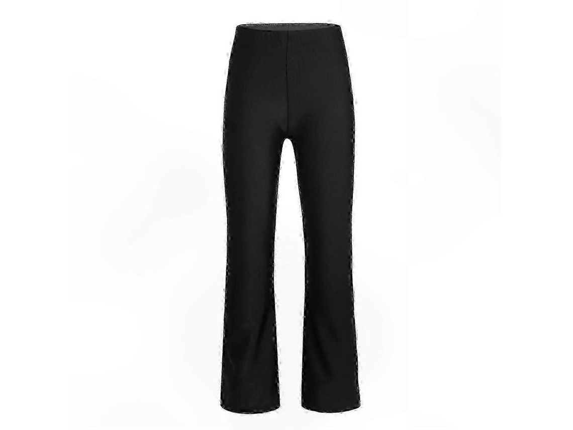 Braguitas Largas Elásticas Informales Para Práctica De Baile Y Jazz, Pantalones Ajustados Negros Para Niñas.