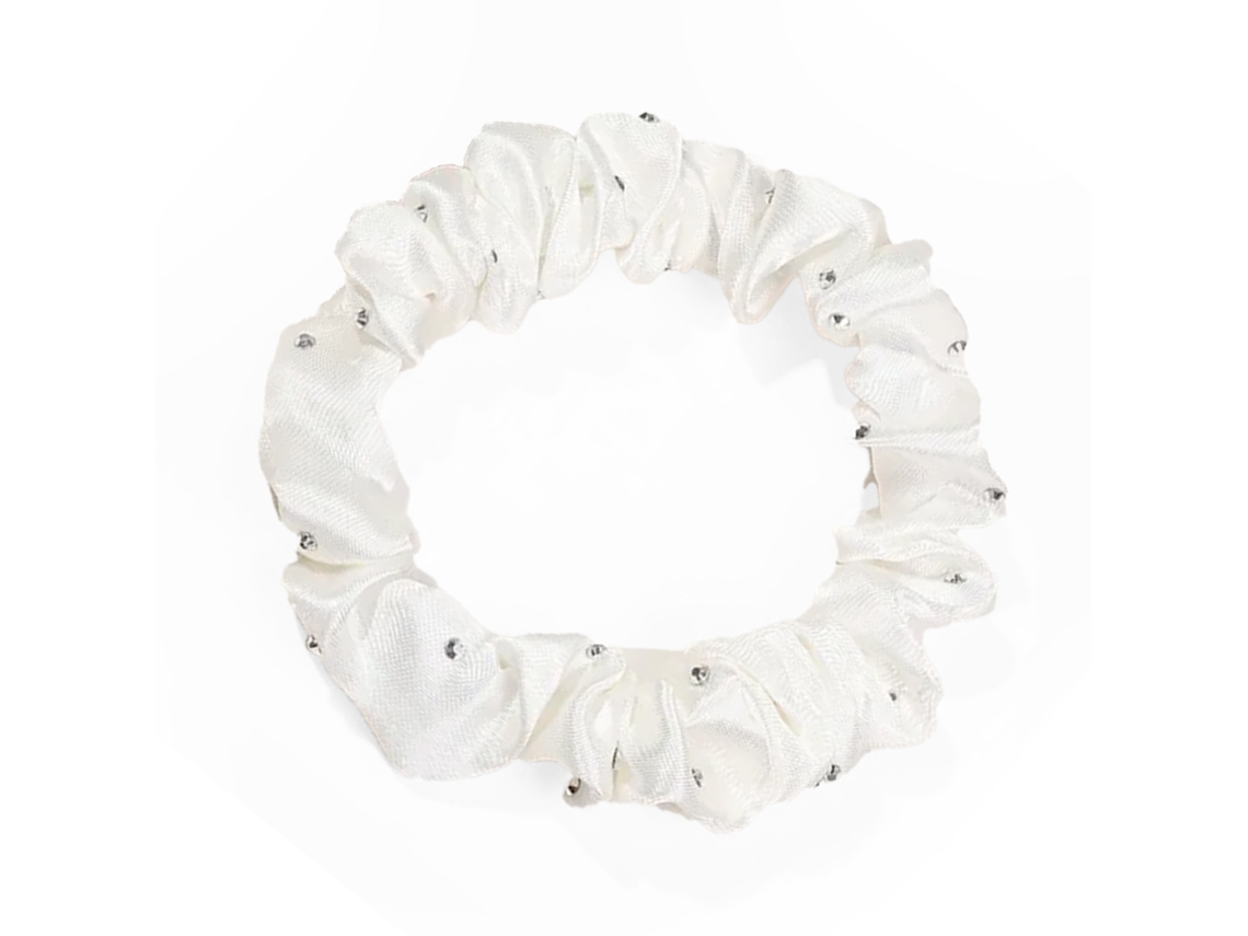 Extensión de pelo de búho clásica para cabello satinado, extensiones de pelo plisado blanco diamante chic AVIZAR