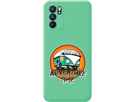 Carcasa Oppo Reno 6 5G TUMUNDOSMARTPHONE Adventure Time Verde