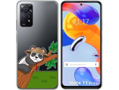 Carcasa Xiaomi Redmi Note 11 Pro TUMUNDOSMARTPHONE Dibujos Transparente Panda Multicolor