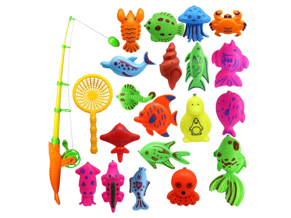 Juego De 22 Piezas De Juguetes Magnéticos De Pesca, Playa Y Baño, Verano Para Bebés
