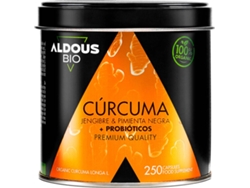 Complemento Alimentar ALDOUS BIO Cúrcuma Con Jengibre Y Pimienta Negra Con Probióticos (250 cápsulas)