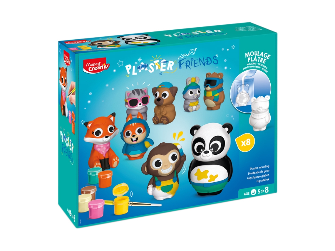 Kit de MoDelagem MAPED Plaster Friends Animais Maped Creativ 907209