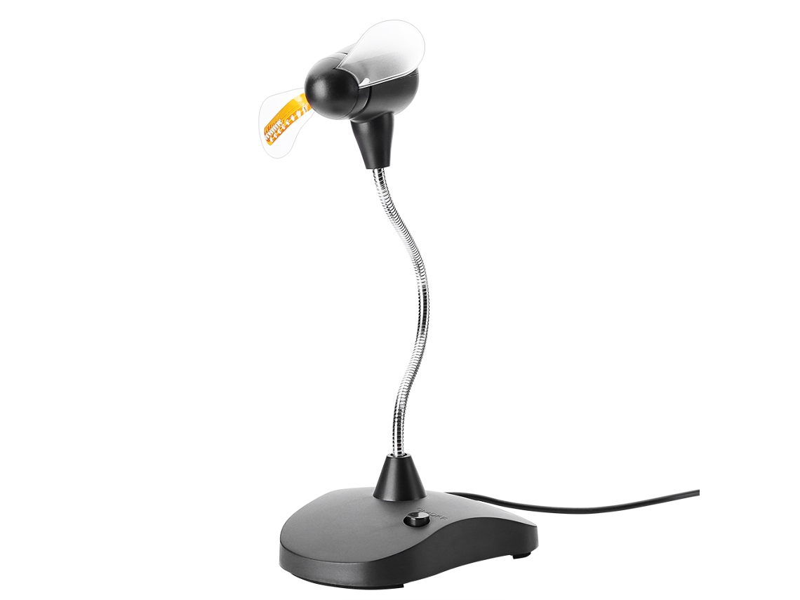 Ventilador De Refrigeración Con Reloj Led Usb Ajustable Y Flexible Para Escritorio Para Pc Y Portátil Con Pantalla De Hora