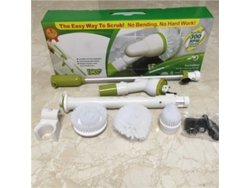 Kit de cepillo de baño eléctrico multifuncional, inalámbrico y recargable, mango ancho, verde, K128, enchufe UE