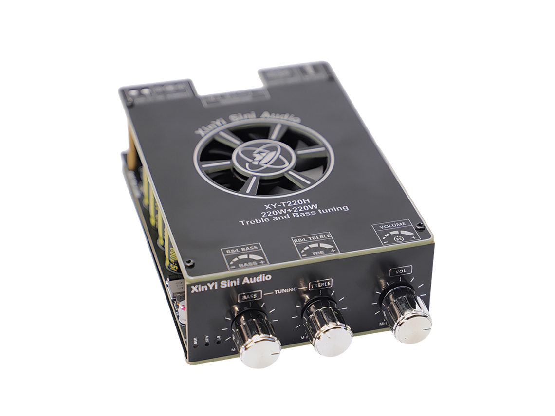 2026-amplificador De Potencia De Audio Inalámbrico Bt 5.2 220w+220w Módulo Portátil Para Altavoces Subwoofer