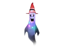 Lanternas Fantasma Rebe-Halloween com Luzes LED Penduradas, Decorações de Halloween para Jardim e Festas