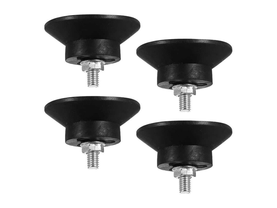 Soportes 4 Goma Roscados M6 Antivibración Lavadoras Muebles