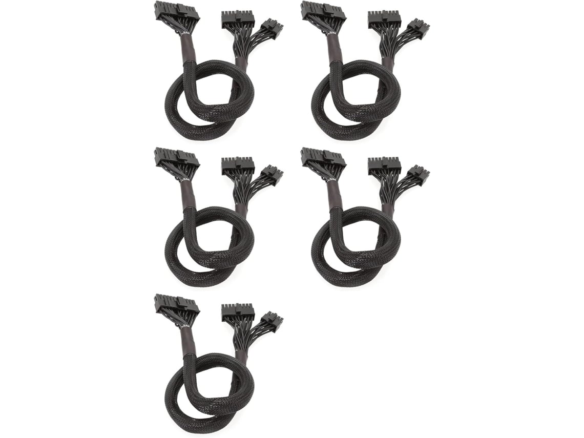 5 Cables De Alimentación Modulares De 10+18 Pines A 24 Pines Para Rm550x, Rm650x, Rm750x, Rm850x Y Rm1000x