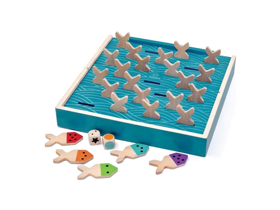 Juego de memoria Svoora, juego educativo de peces para niños a partir de 6 años, 6 juegos