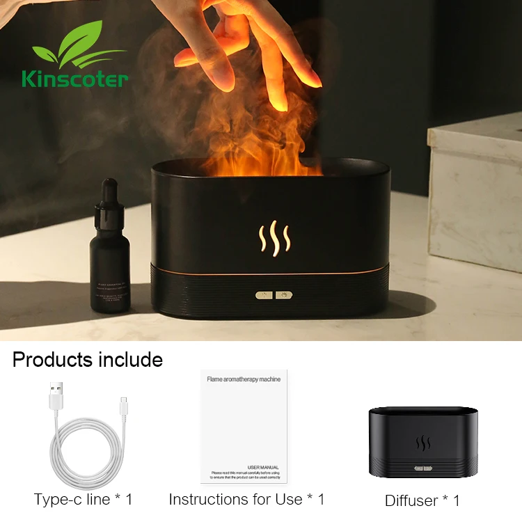 (negro) Difusor De Aromas, Humidificador De Aire, Atomizador, Difusor De Aceites Esenciales