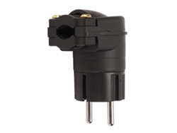 Conector De Alimentación Audiófilo Macho De 90 Grados, Enchufe De Ca Chapado En Rodio Para Cable De Alimentación Hifi