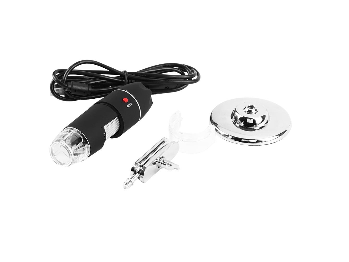 Microscopio Digital Usb Con 8 Led, Zoom De 1000 Aumentos, Cámara Y Soporte Para Inspección Y Enseñanza.
