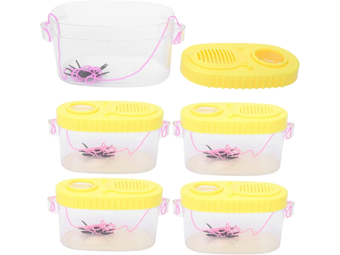Juguetes infantiles para preescolar: Caja de insectos con lupa para exploración al aire libre, CHABERLU