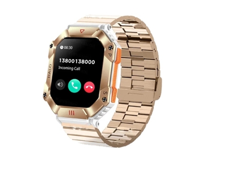 Reloj inteligente militar para exteriores para hombre, reloj deportivo con asistente de voz AI, GPS, seguimiento de movimiento, brújula, llamada Bl...