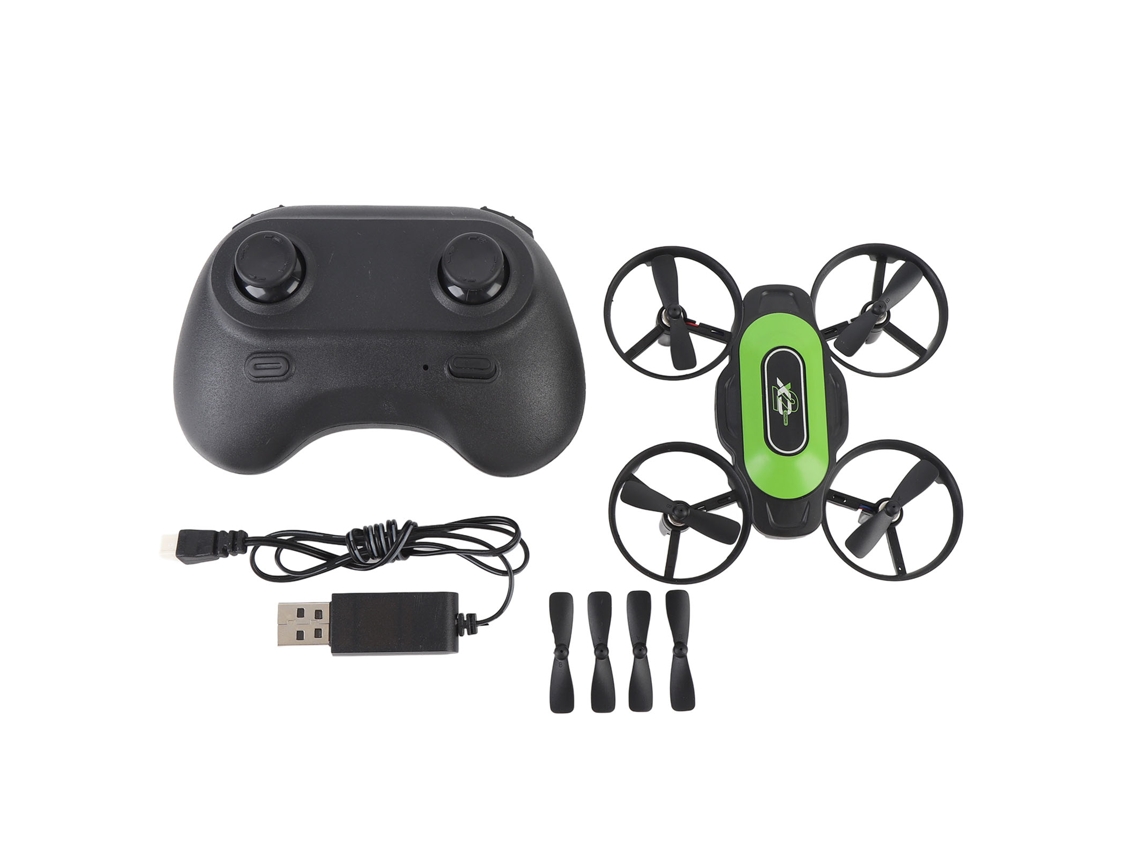 Mini Dron Para Principiantes, Cuadricóptero De 2,4 Ghz Con Vuelo Estacionario Automático, Modo Sin Cabeza, Giro De 360 Grados, Protector De Hélices, 1 Batería.