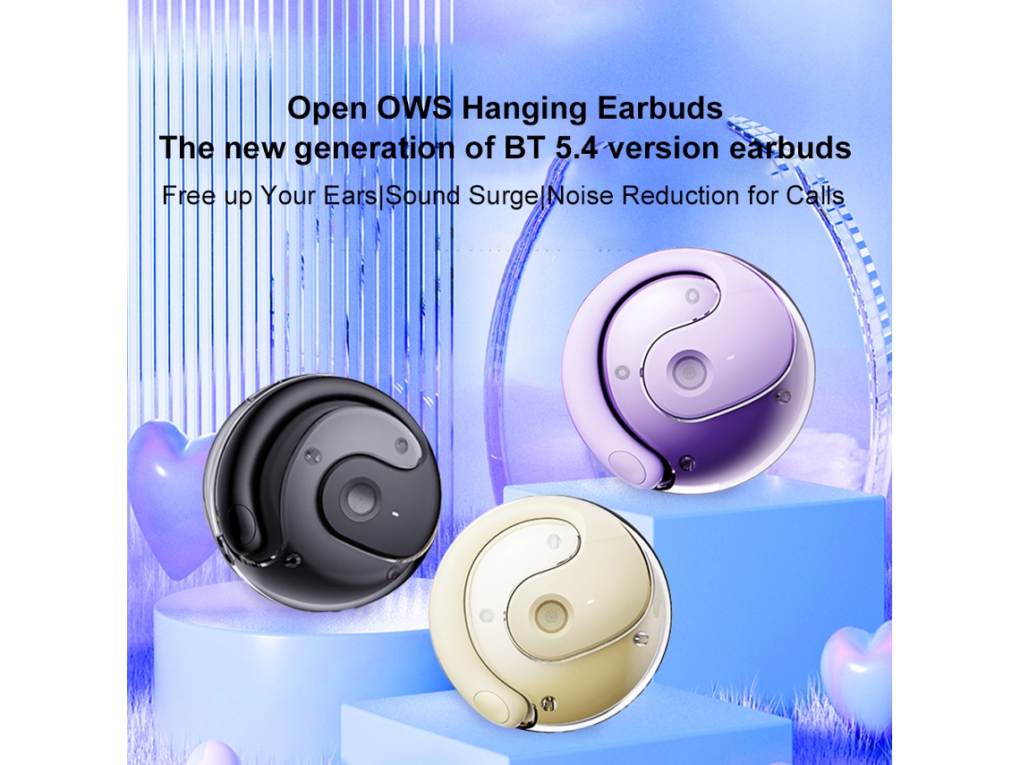 Auriculares Inalámbricos Bluetooth 5.4, Diseño Estéreo Abierto, Resistentes Al Agua Ipx5 Para Deportes.
