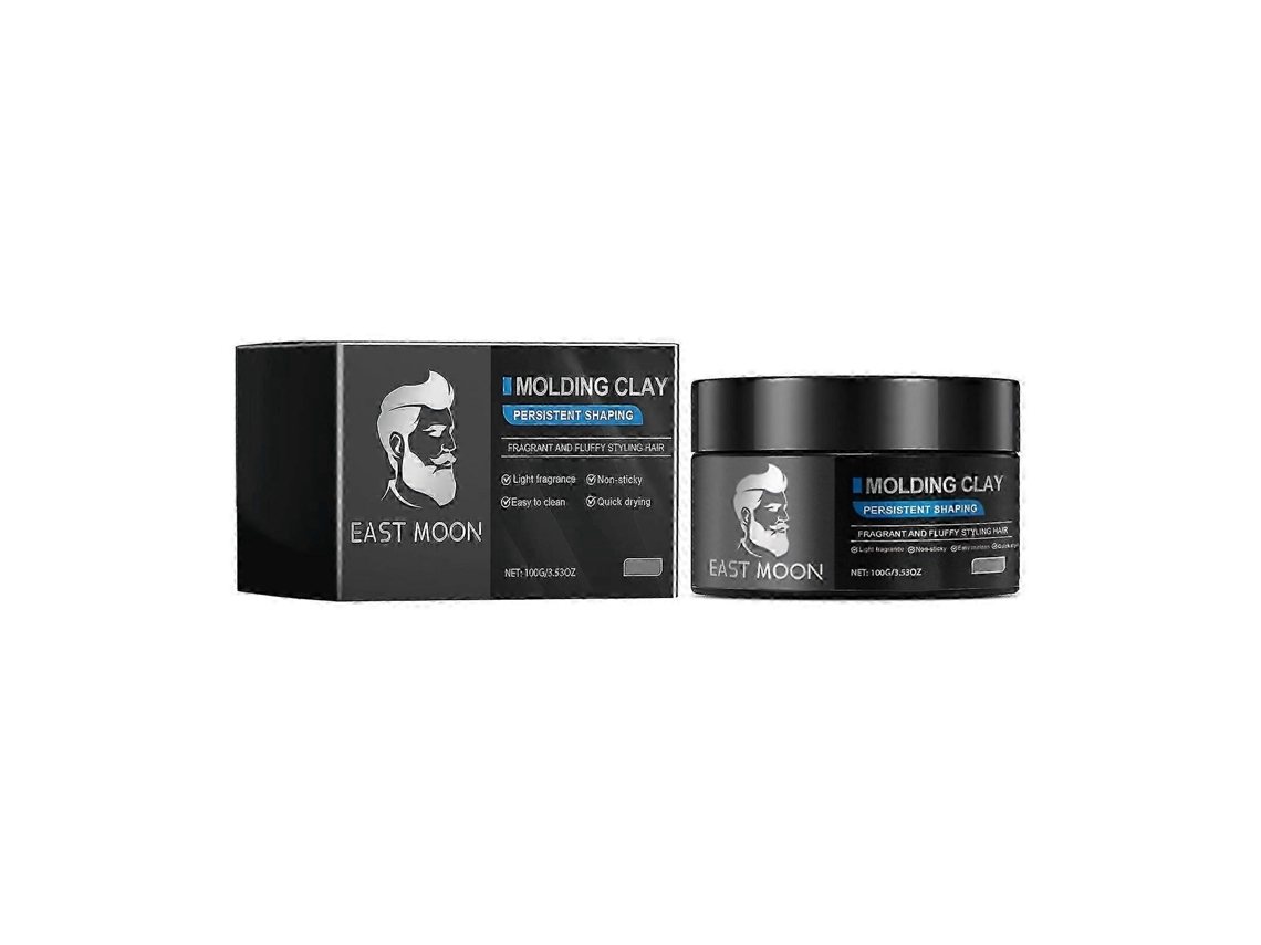 East Moon Men's Hair Styling Suit Lasting Style Refreshing And Greasy Style Natural Hair Wax -silver Hair Wax