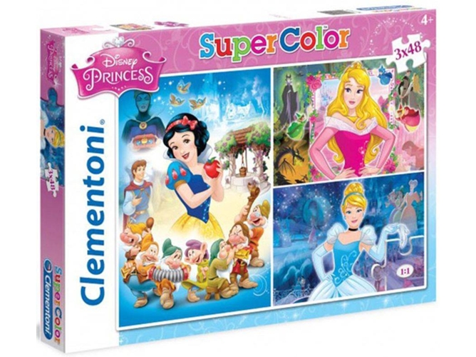 Conjunto de 3 Puzzles CLEMENTONI Princess (500 Piezas)