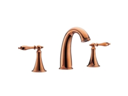 Grifo De Lavabo Con Repisa 045 Rosa Dorado Colección Pénée