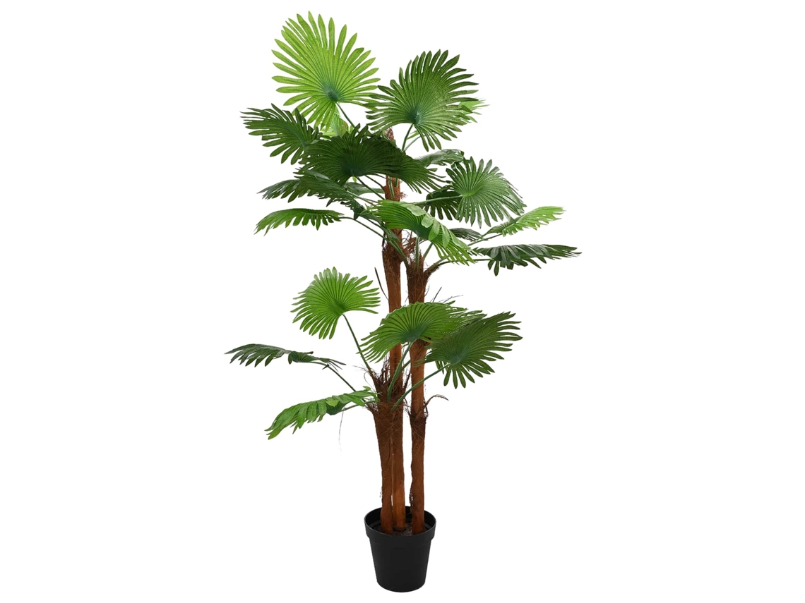 Maison Exclusive - Árbol De Palma Artificial Con Hojas Verde 75 X 25 X 180 Cm
