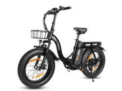 Eskute D202 E-bike - Motor 250w Batería 48v20.8ah 20x4 Frenos De Disco Mecánicos - Negro