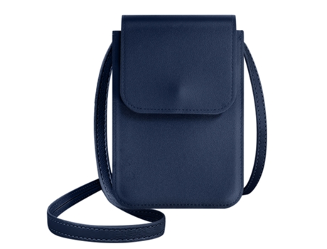 Bolso Bolsito Bandolera Smartphone para Universal Universal AVIZAR Piel Azul