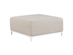 Otomana BELIANI Rovigo de Poliéster Beige 83x83x38