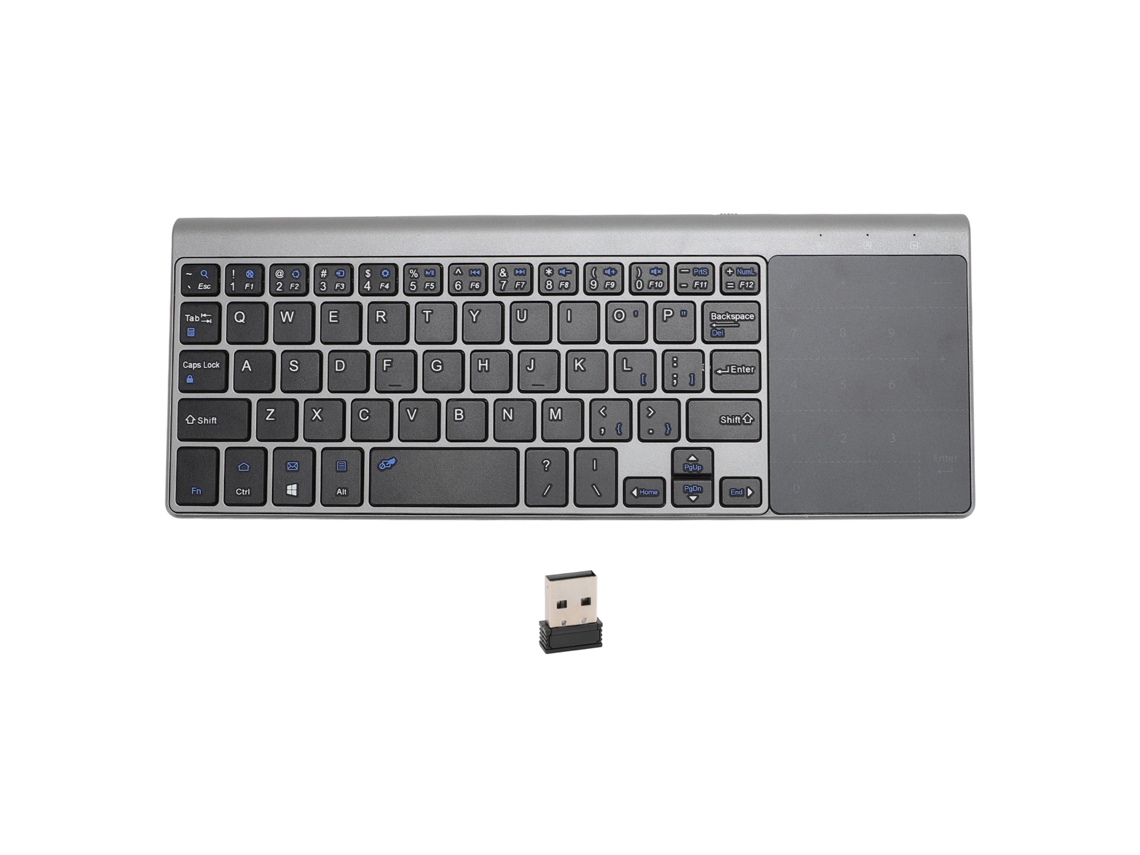 Mini teclado inalámbrico Baoj-2026 con panel táctil, ultrafino y portátil, de 2,4 GHz, para ordenador portátil y televisor.